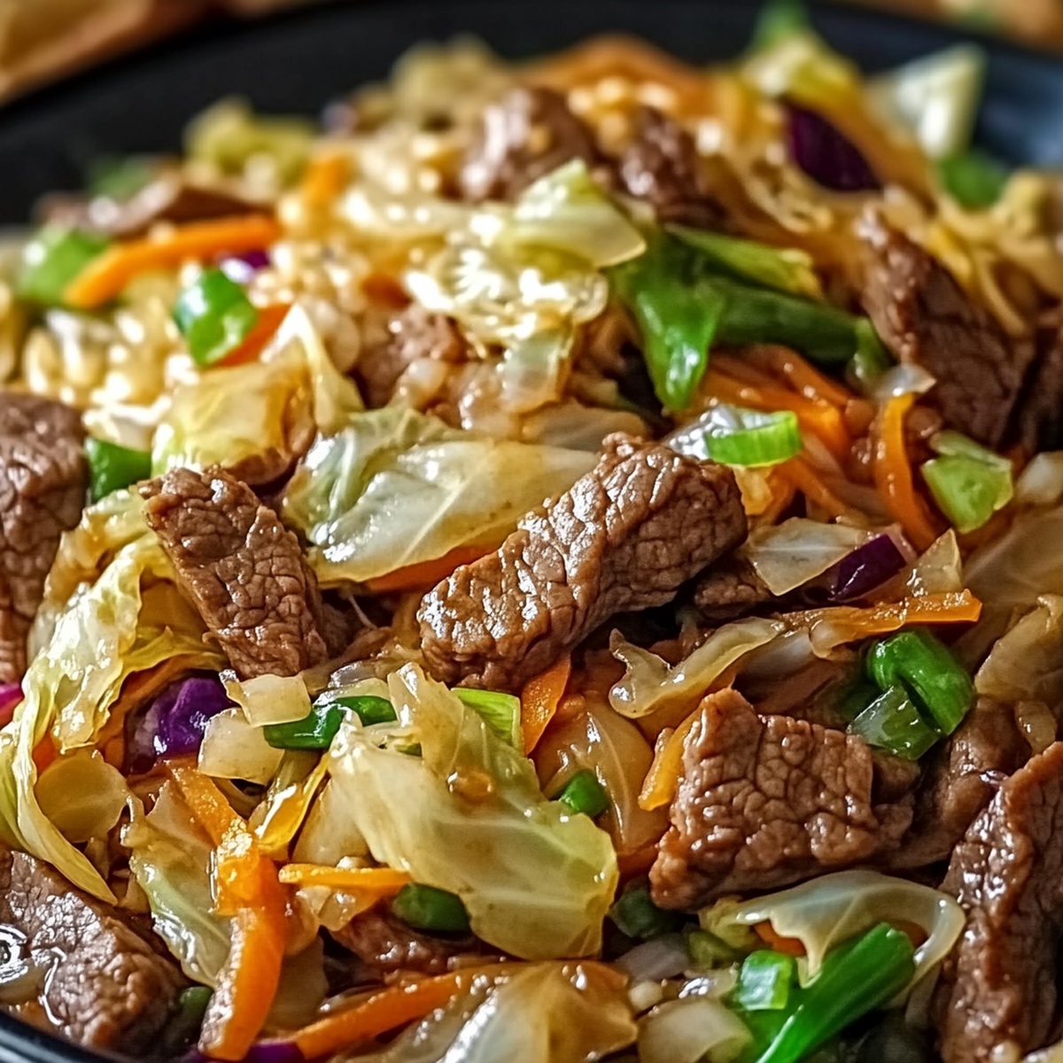 Sizzling Beef and Cabbage Stir Fry Recipe