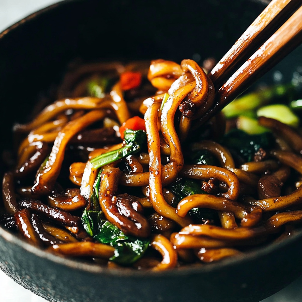 Black Pepper Stir Fried Udon Recipe