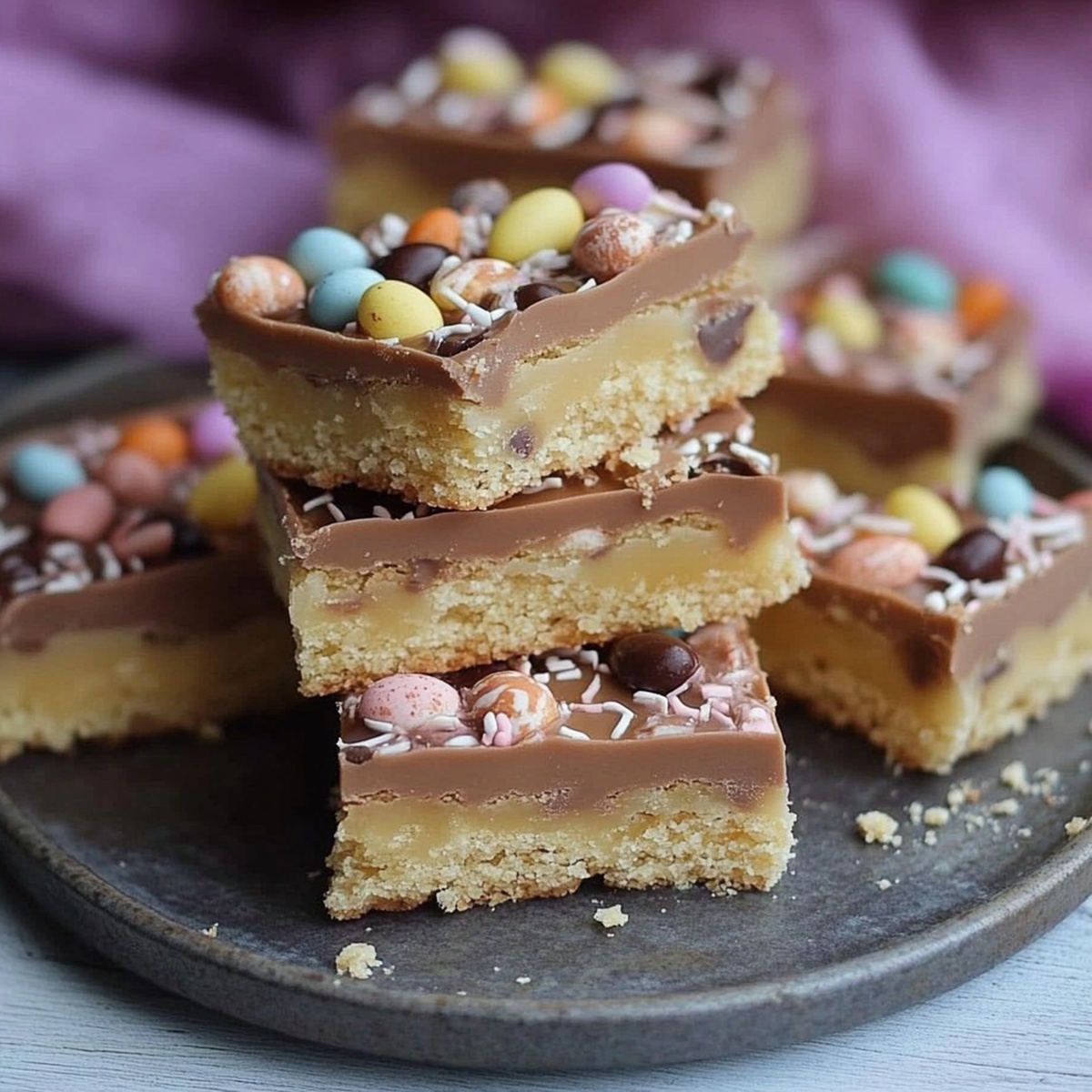 Mini Egg Millionaires Shortbread Recipe