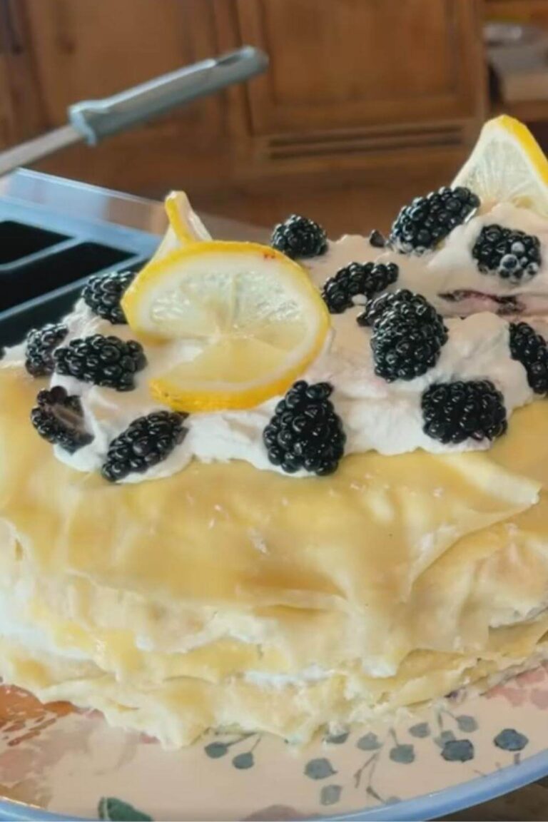 Elegant Pioneer Woman Blackberry Crepe Cake Recipe