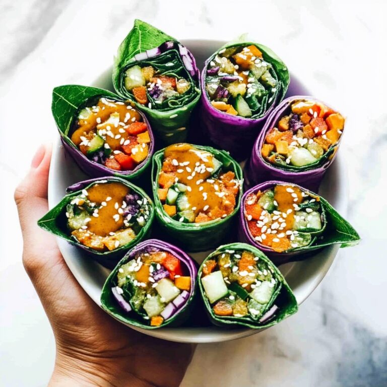 Detox Rainbow Roll-Ups with Peanut Sauce Recipe