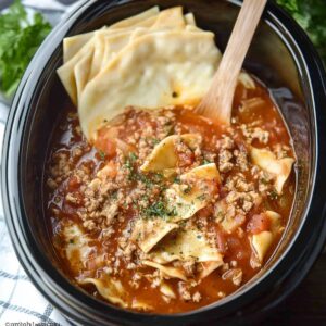 Crock Pot Lasagna Soup Recipe