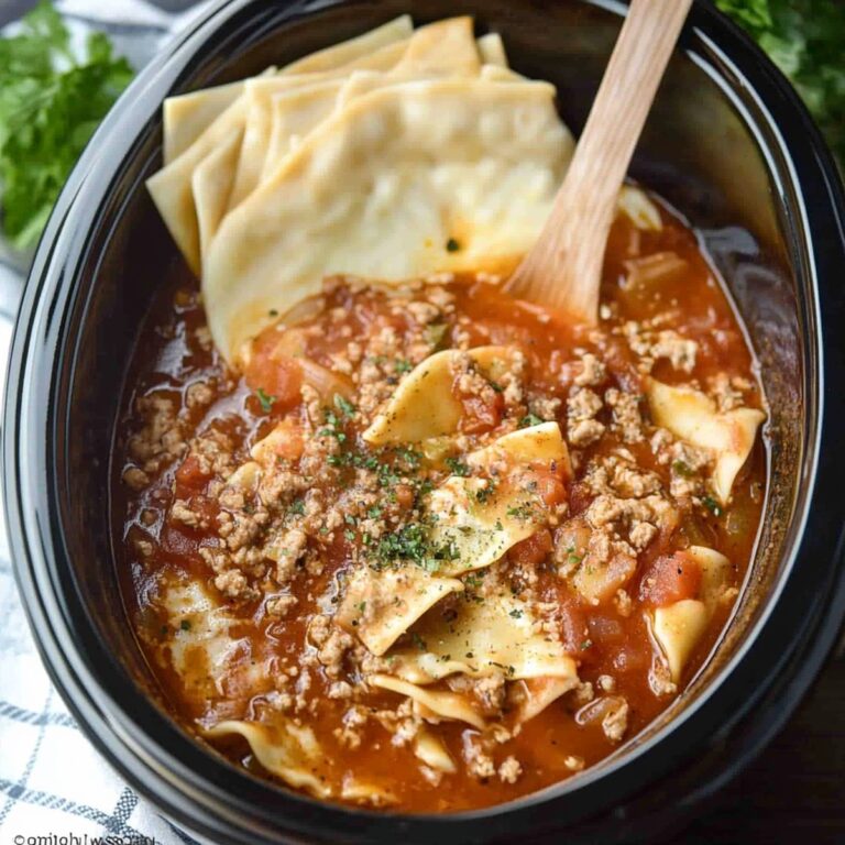 Crock Pot Lasagna Soup Recipe