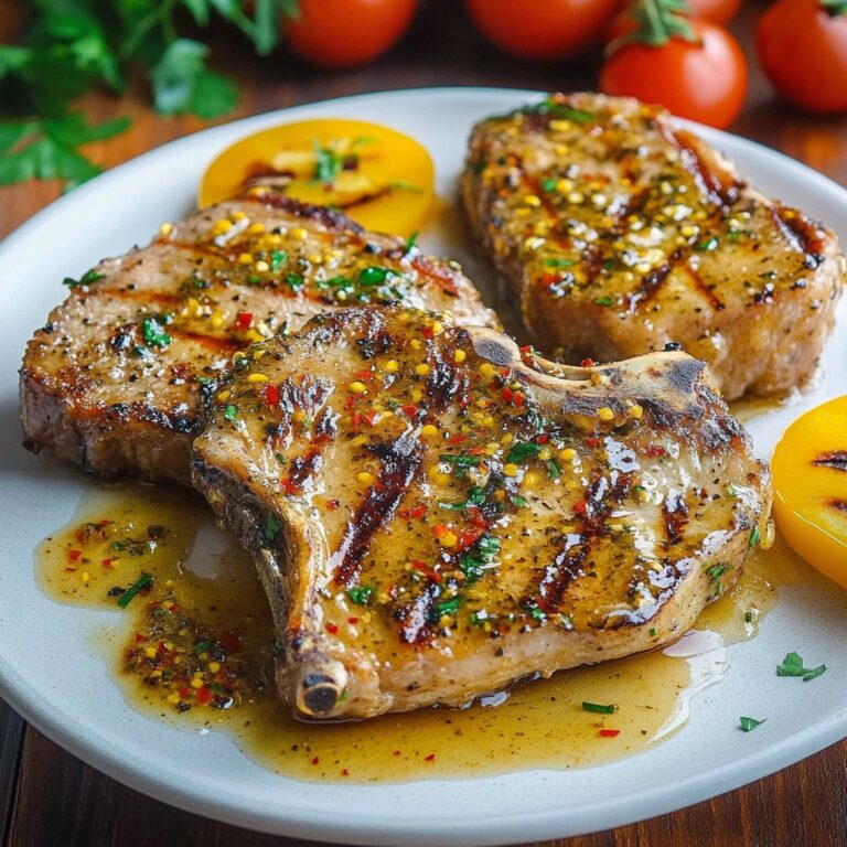 Honey Mustard Grilled Pork Chops Recipe