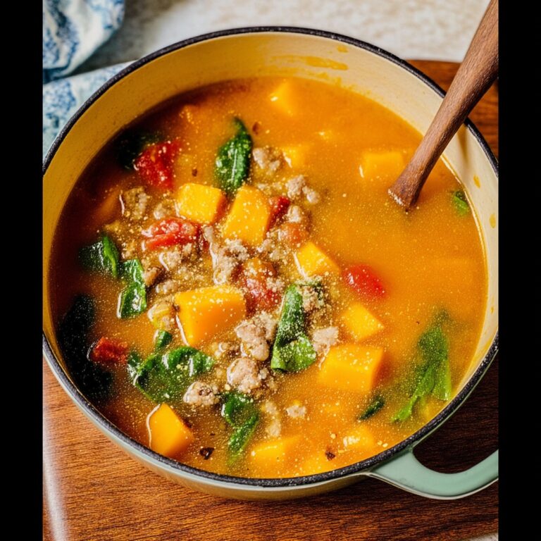 Hearty Butternut Squash and Sausage Soup Recipe