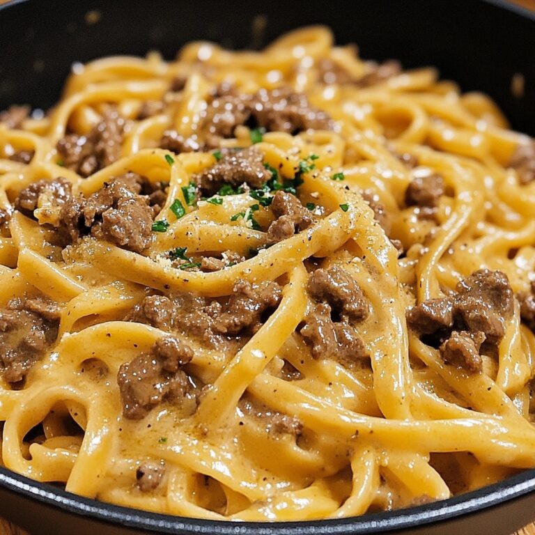 One-Pot Creamy Beef And Garlic Butter Pasta Recipe