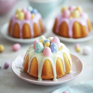 Mini Easter Bundt Cakes Recipe