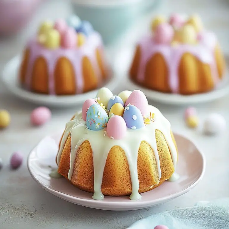 Mini Easter Bundt Cakes Recipe