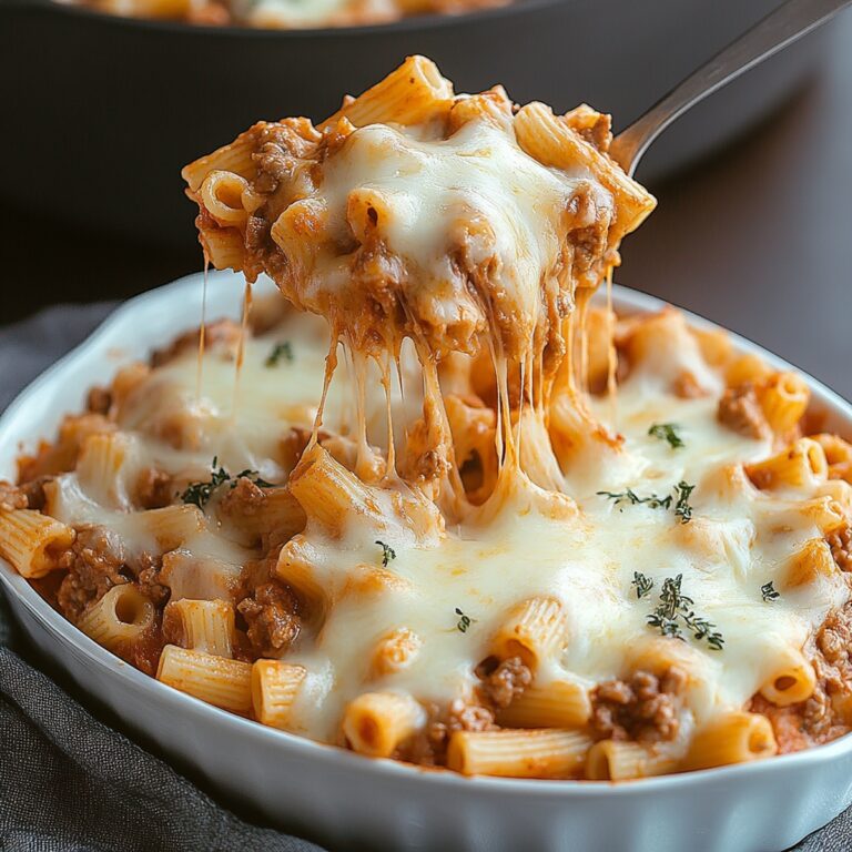 Creamy Cheesy Baked Ziti Recipe