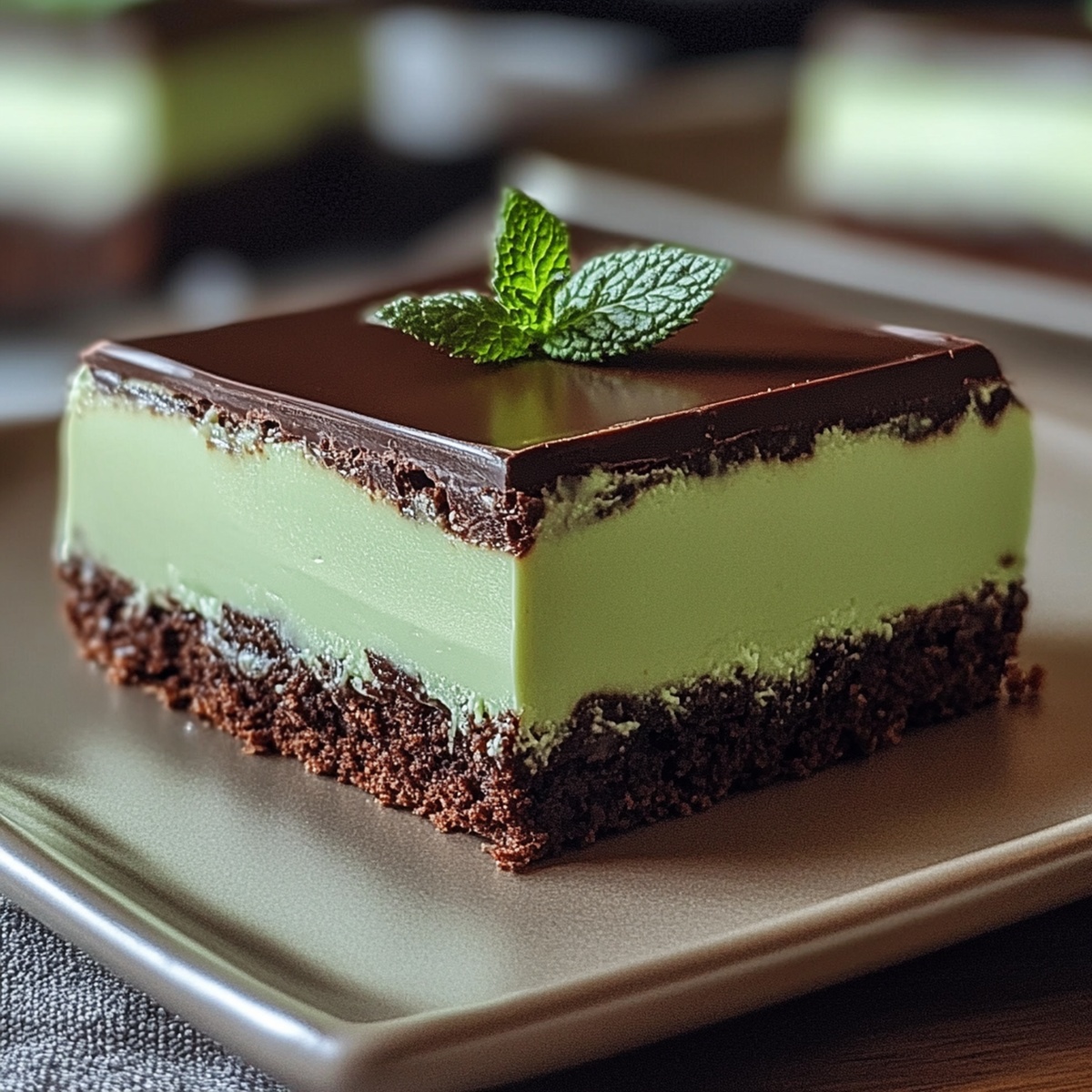 No-Bake Mint Chocolate Slice Recipe