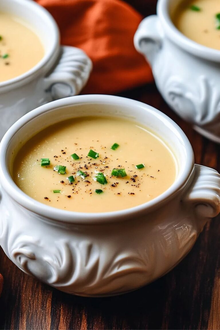 Rustic Julia Child Potato Leek Soup Recipe
