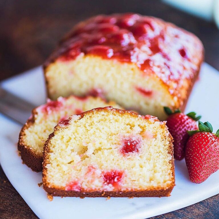 Luscious Strawberry Pound Cake Recipe