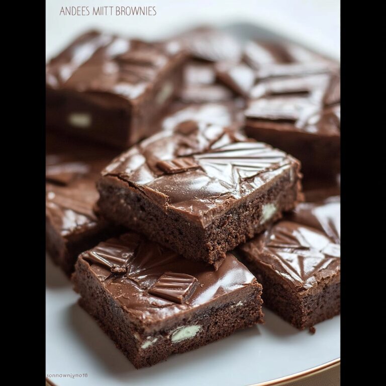 Decadent Andes Mint Brownies Recipe