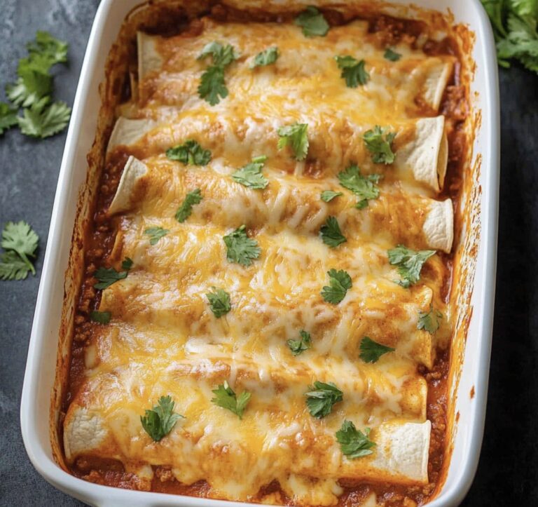 Easy Ground Beef Enchiladas Recipe