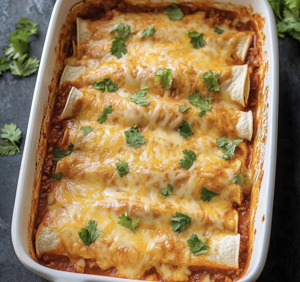 Easy Ground Beef Enchiladas Recipe