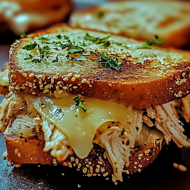 Cheesy Chicken Garlic Bread Sandwich Recipe