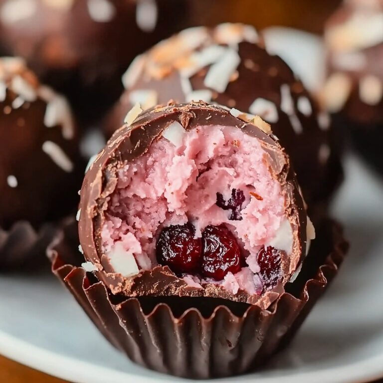 Chocolate Cherry Coconut Truffles Recipe