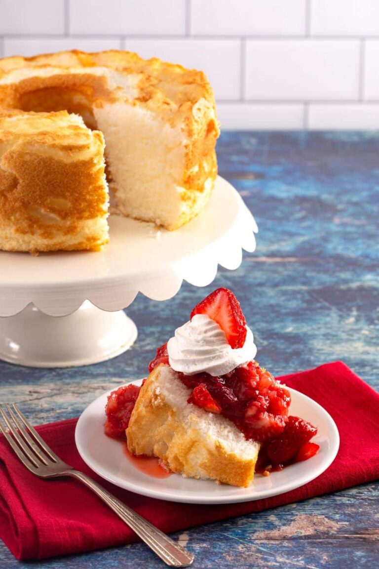 Heavenly Lemon Angel Food Cake Recipe