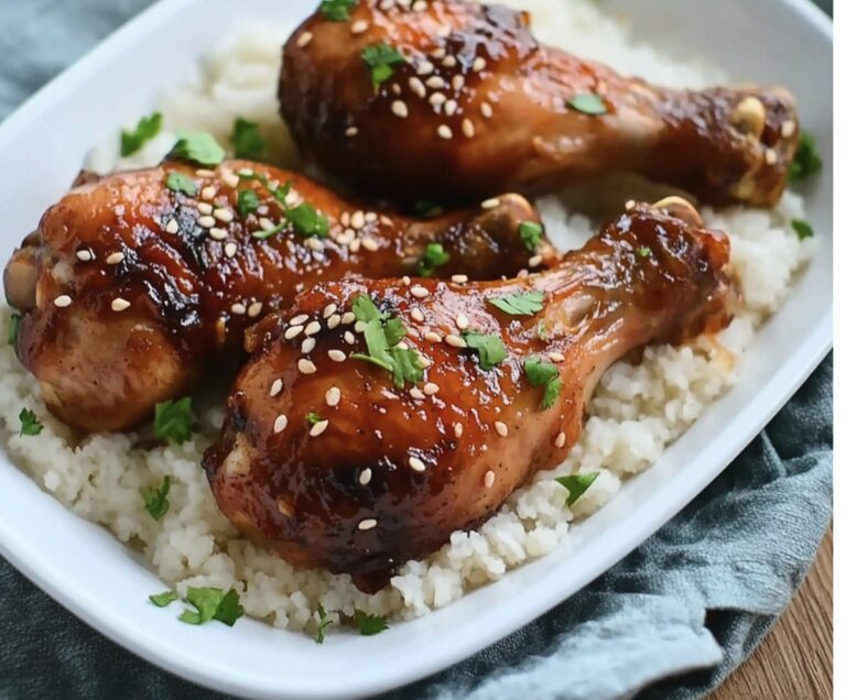 Slow Cooker Honey Garlic Chicken Legs Recipe