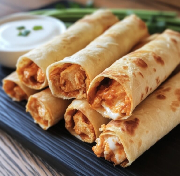 Crispy Buffalo Chicken Taquitos Recipe