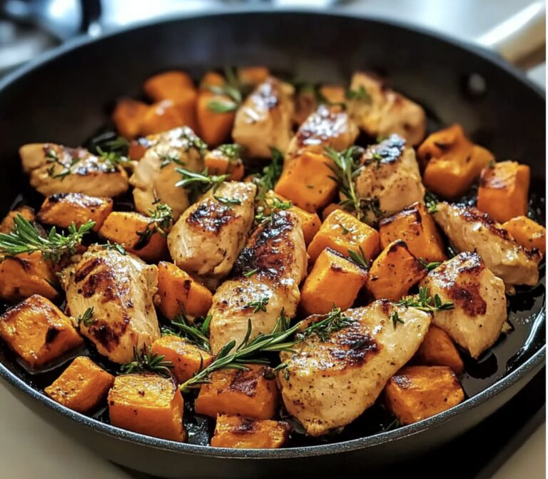 Rustic Chicken and Sweet Potato Skillet Recipe