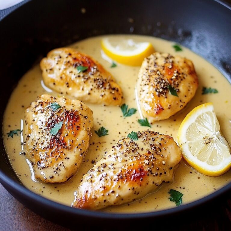 Easy Lemon Pepper Chicken With Creamy Sauce Recipe