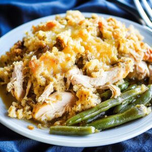 Crock Pot Chicken and Stuffing with Green Beans Recipe