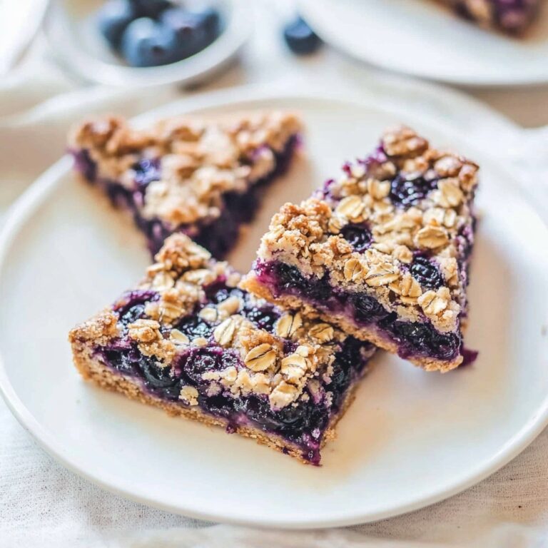 Blueberry Oatmeal Crumble Bars Recipe