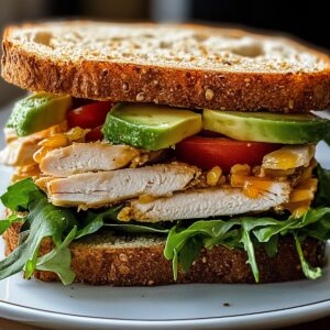 Gourmet Honey Mustard Turkey Avocado Sandwich Recipe