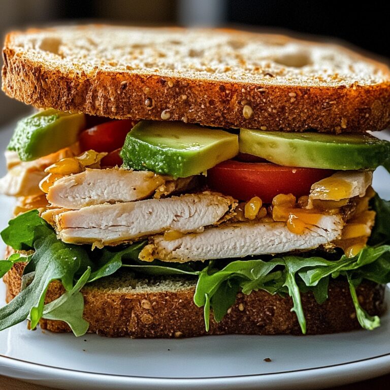 Gourmet Honey Mustard Turkey Avocado Sandwich Recipe