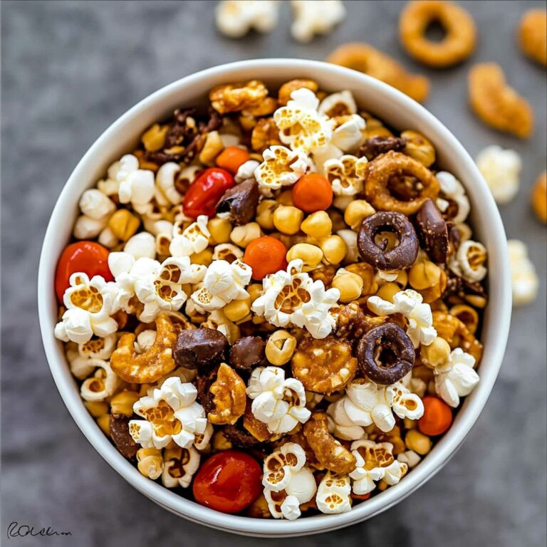 Crunchy Popcorn Snack Mix Recipe