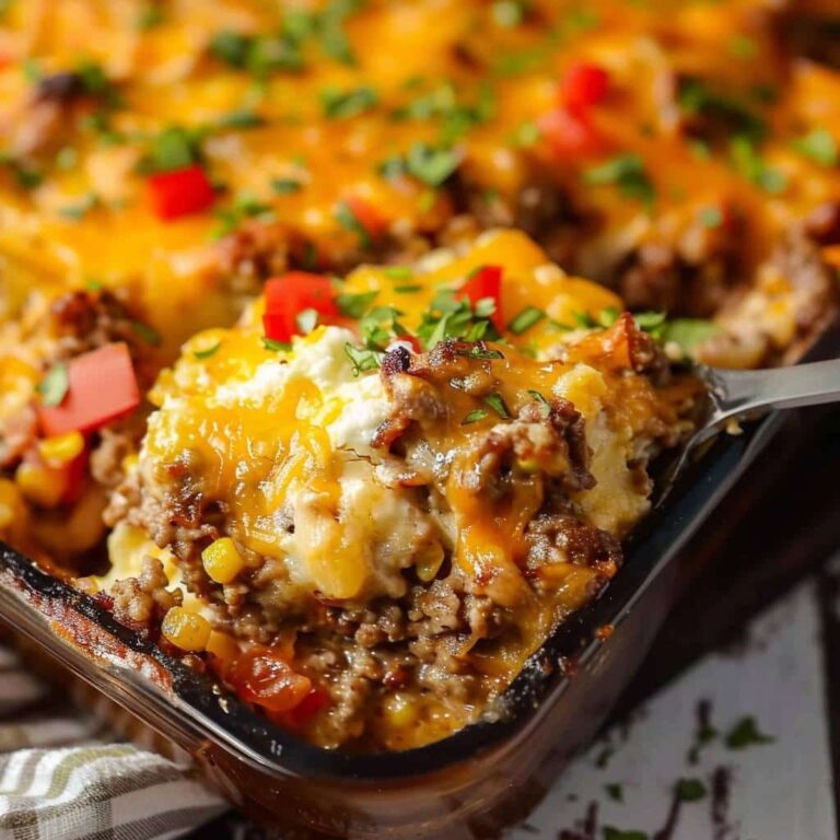 Cowboy Meatloaf and Potato Casserole Recipe