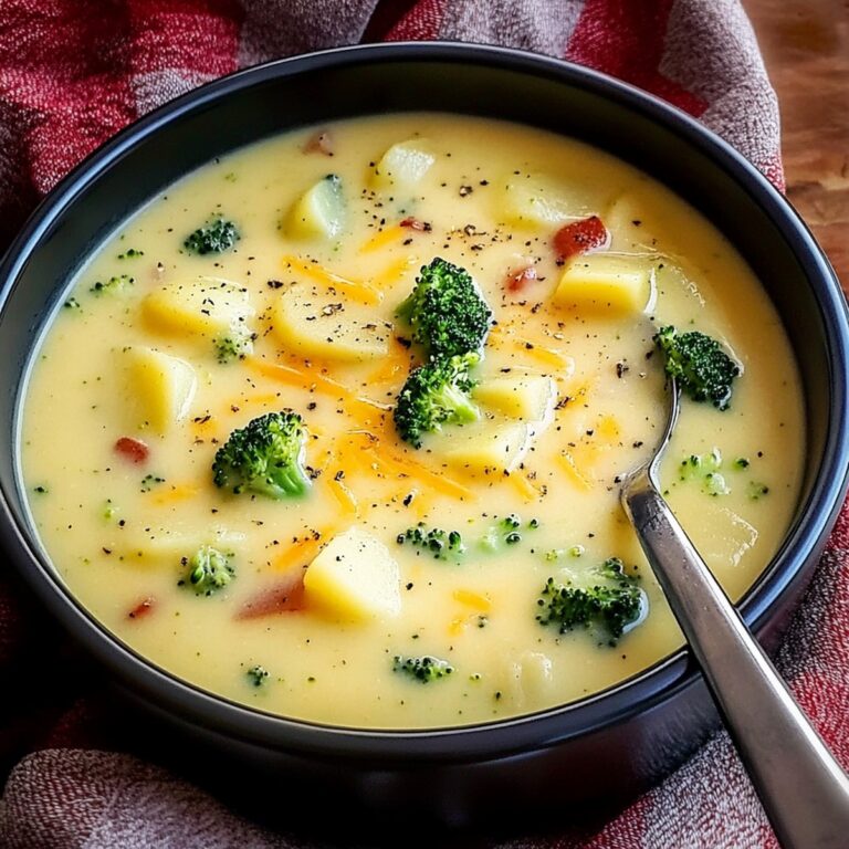 Cheddar Broccoli Potato Soup Recipe