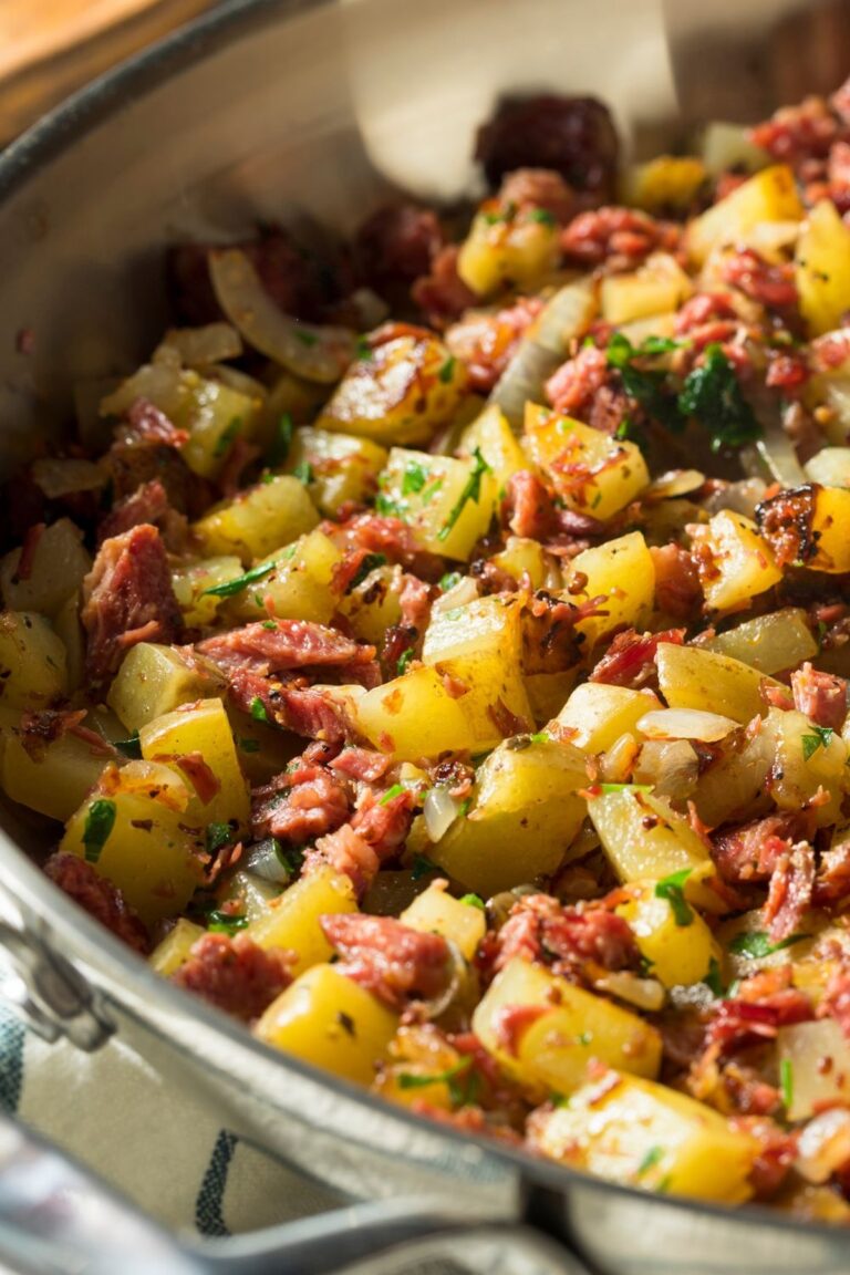 Rustic Alton Brown Corned Beef Hash Recipe