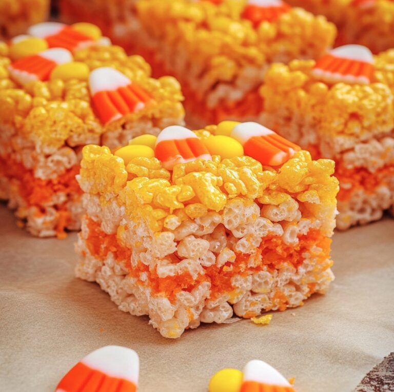 Candy Corn Rice Krispie Treats Recipe