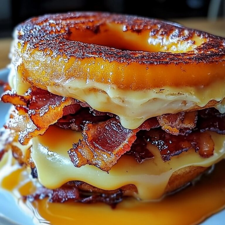 Donut Grilled Cheese with Bacon Maple Recipe
