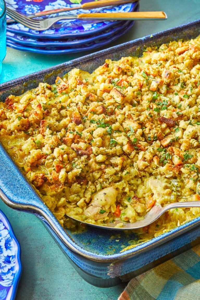 Comforting Pioneer Woman Chicken Stuffing Casserole Recipe