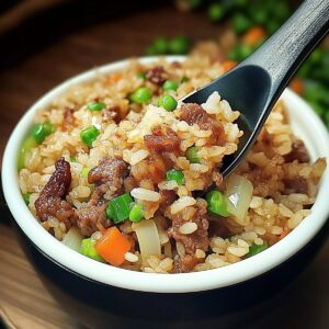 Onion Beef Fried Rice Recipe