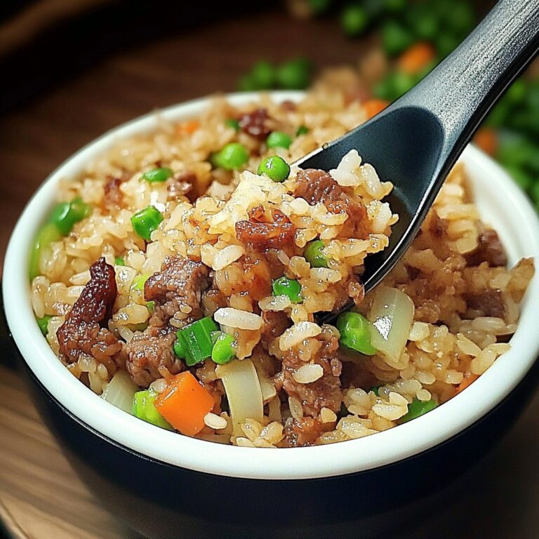 Onion Beef Fried Rice Recipe