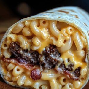Bacon Cheeseburger Mac Wrap Recipe