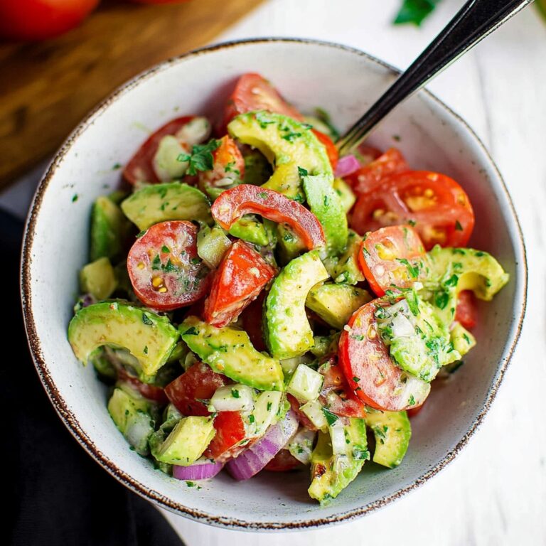 Vibrant Tomato Avocado Salad Recipe