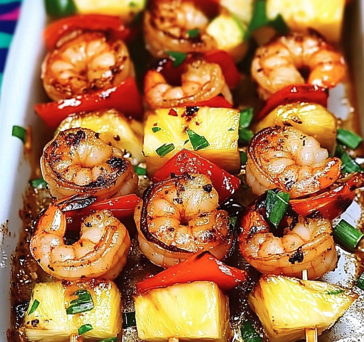 Tropical Grilled Shrimp Pineapple Skewers Recipe