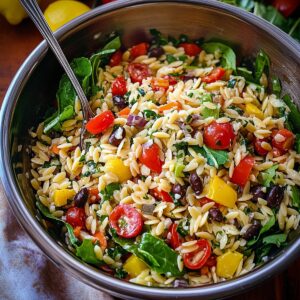 Mediterranean Orzo Pasta Salad Recipe