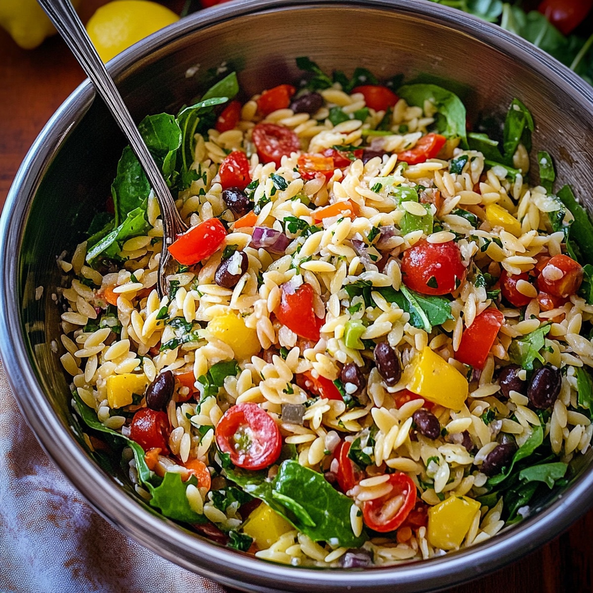 Mediterranean Orzo Pasta Salad Recipe