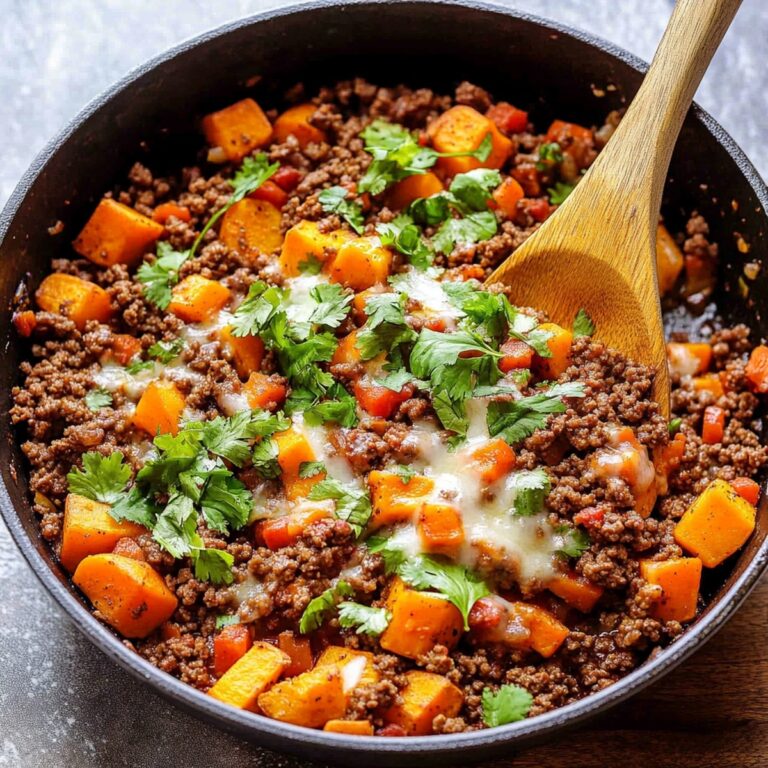 Southwest Ground Beef and Sweet Potato Skillet Recipe